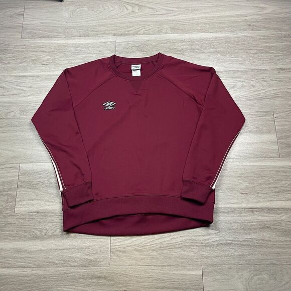 Umbro Sweatshirt Mens Large Red Soccer Logo Casual Crewneck - Picture 1 of 8